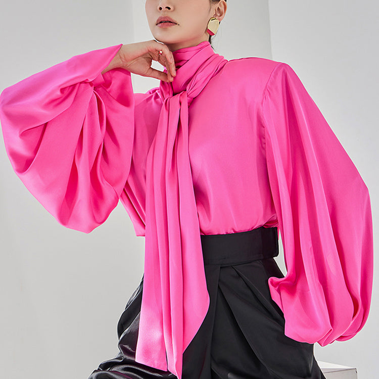 B9144 Blouse with Scarf