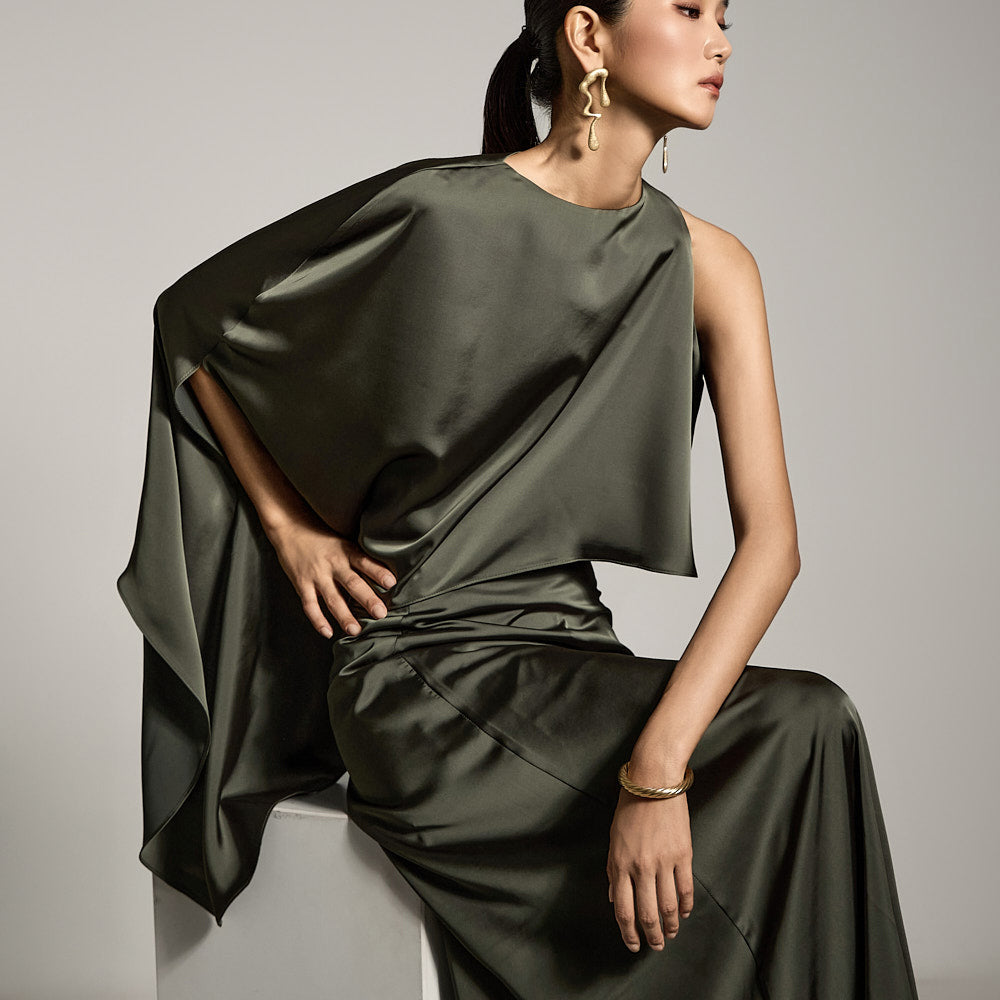 B9197 Asymmetric Blouse