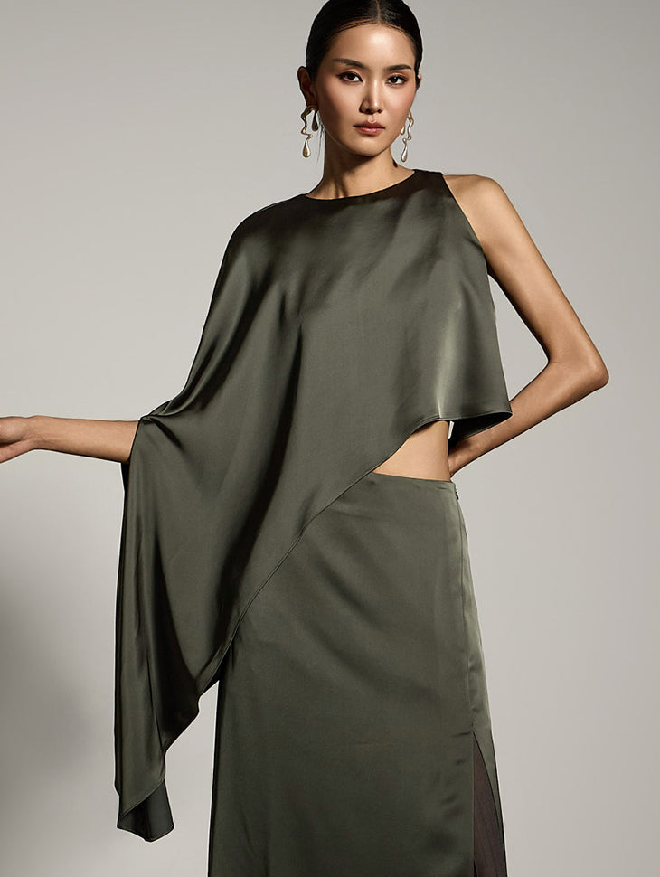 B9197 Asymmetric Blouse