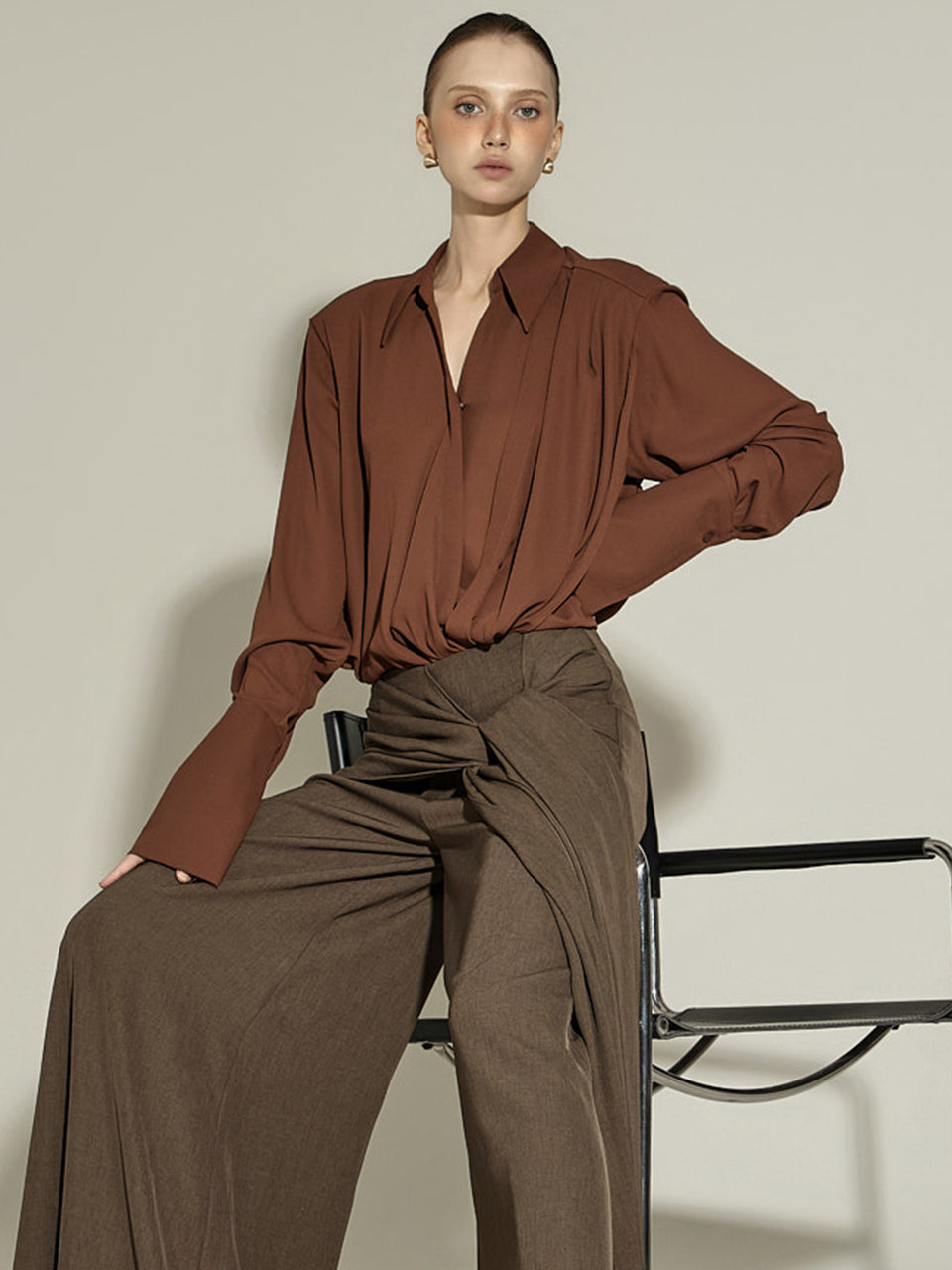 B9201 Draping Blouse