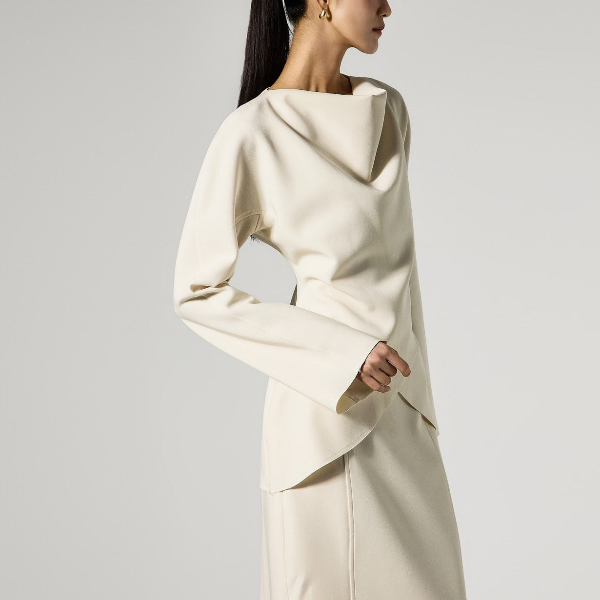 B9208 Drape Blouse