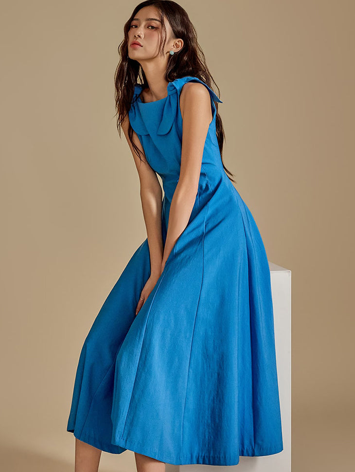 D5058 Ribbon A-Line Dress