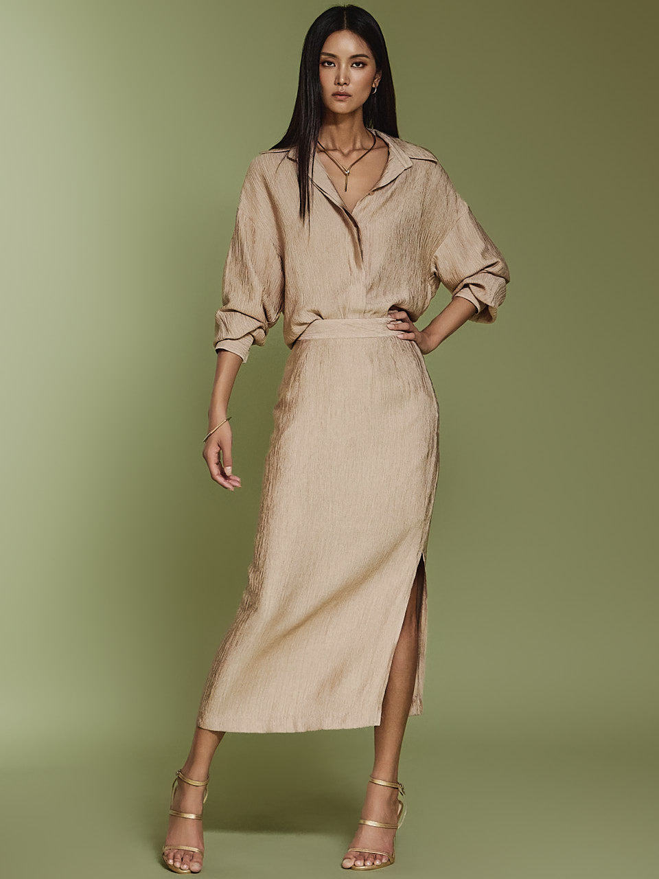 D5086 リンクルツーピース