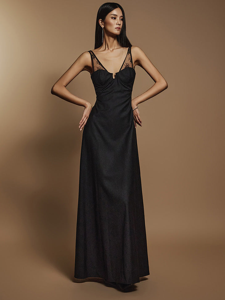 D5089 蕾丝文胸连衣裙