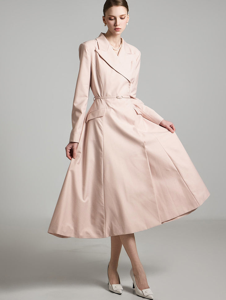 D5173 Flared Dress with Belt