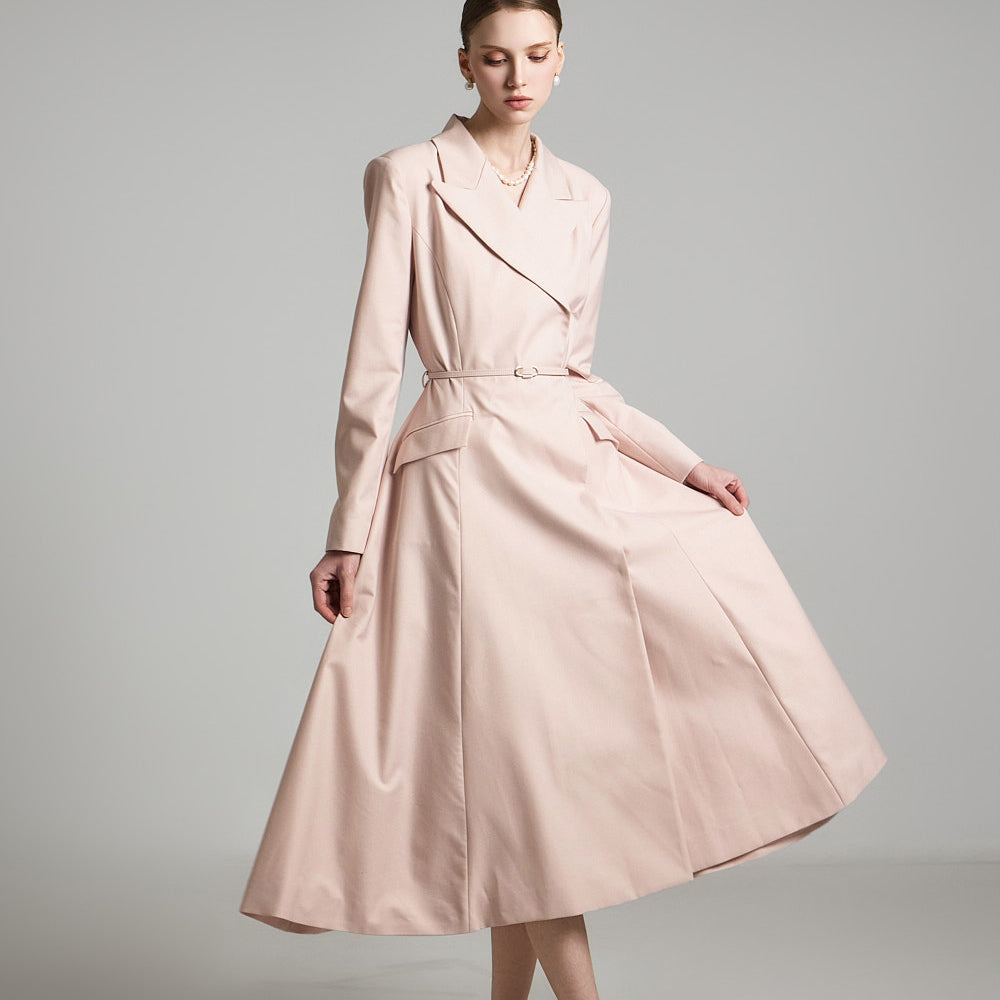 D5173 Flared Dress with Belt