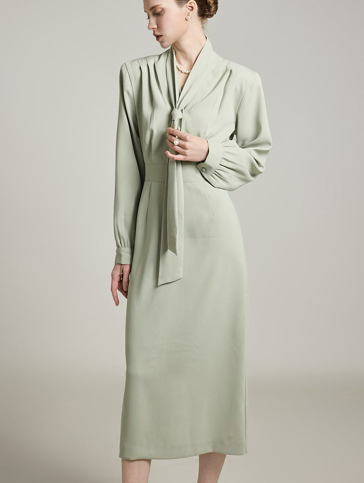 D5194 スカーフ付きドレス