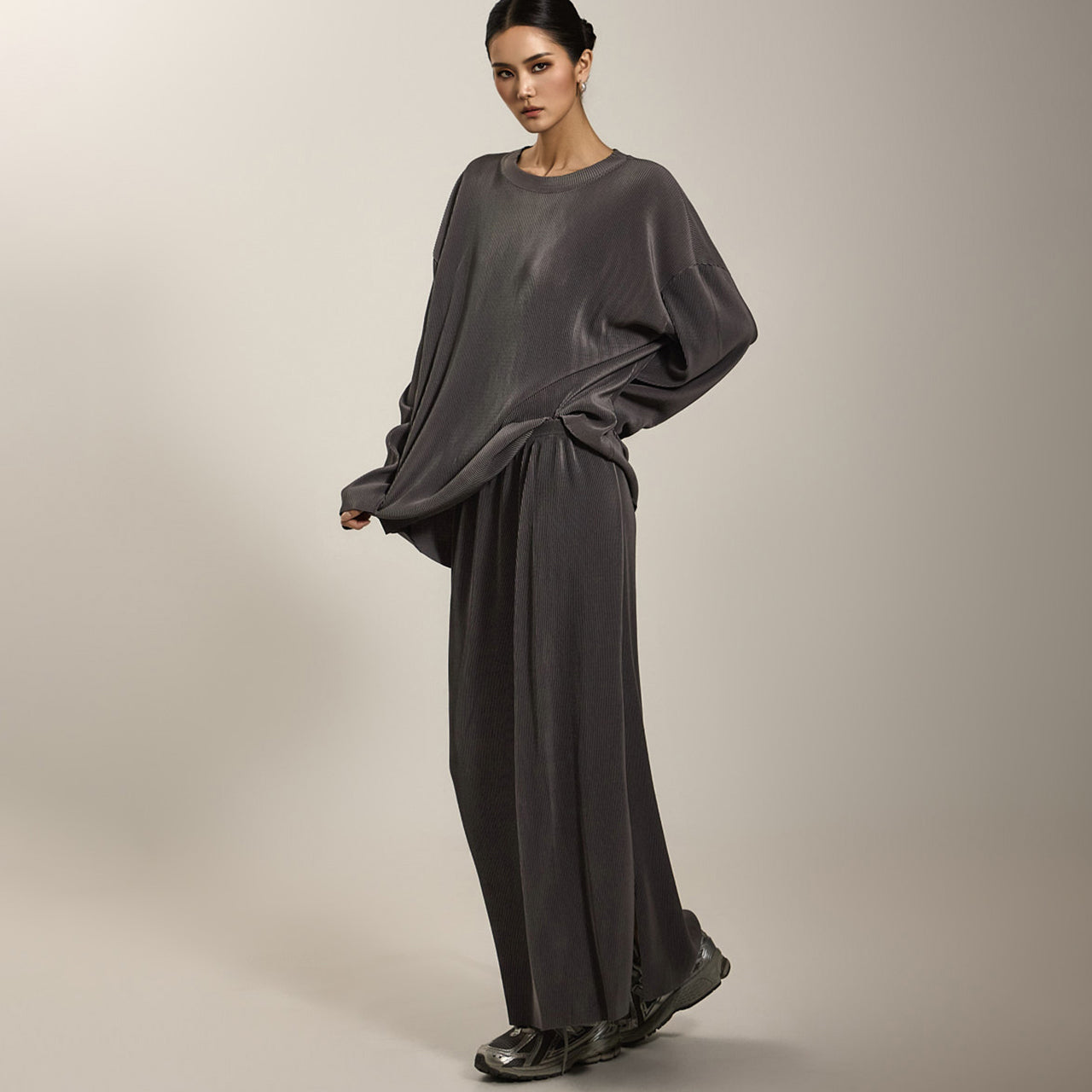 D5198 褶裥两件套