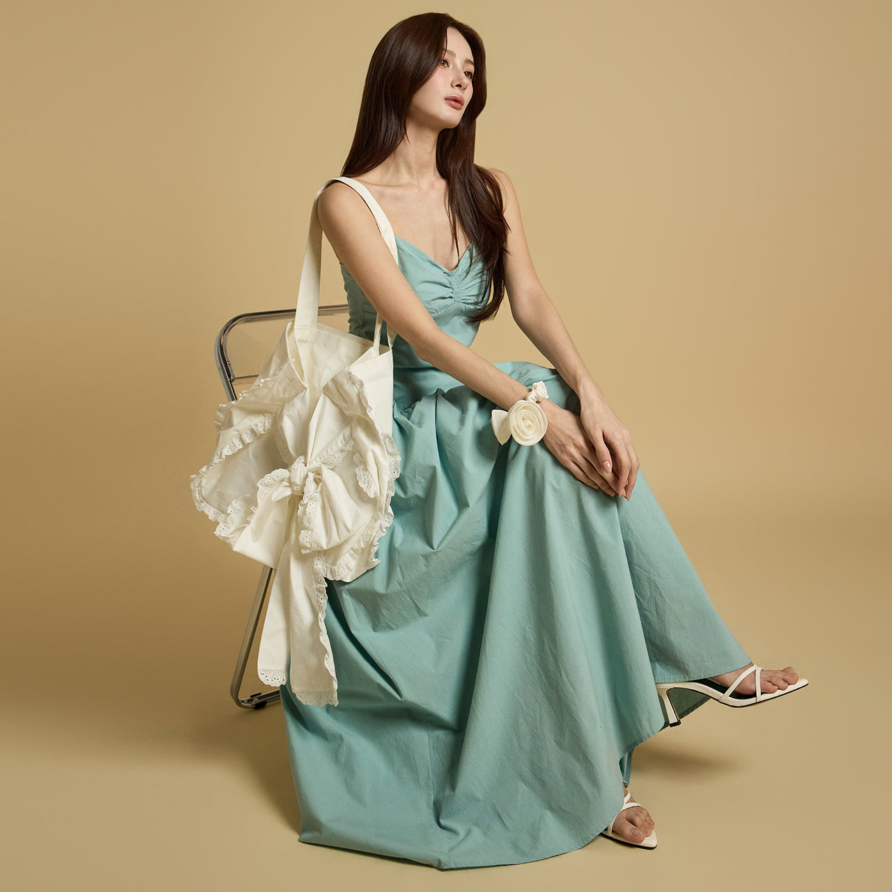 D5247 Shirring Dress