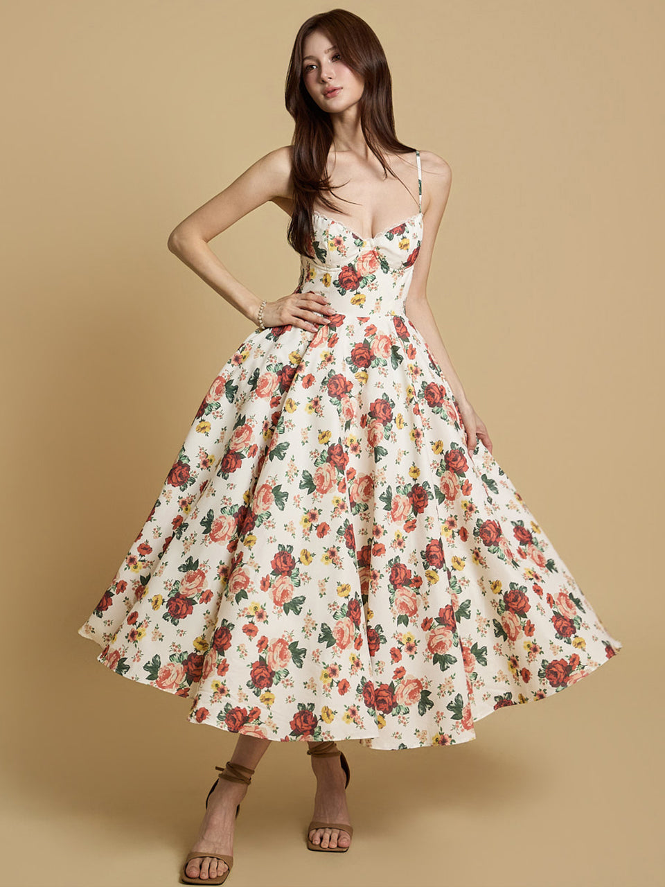 D5274 Floral Dress