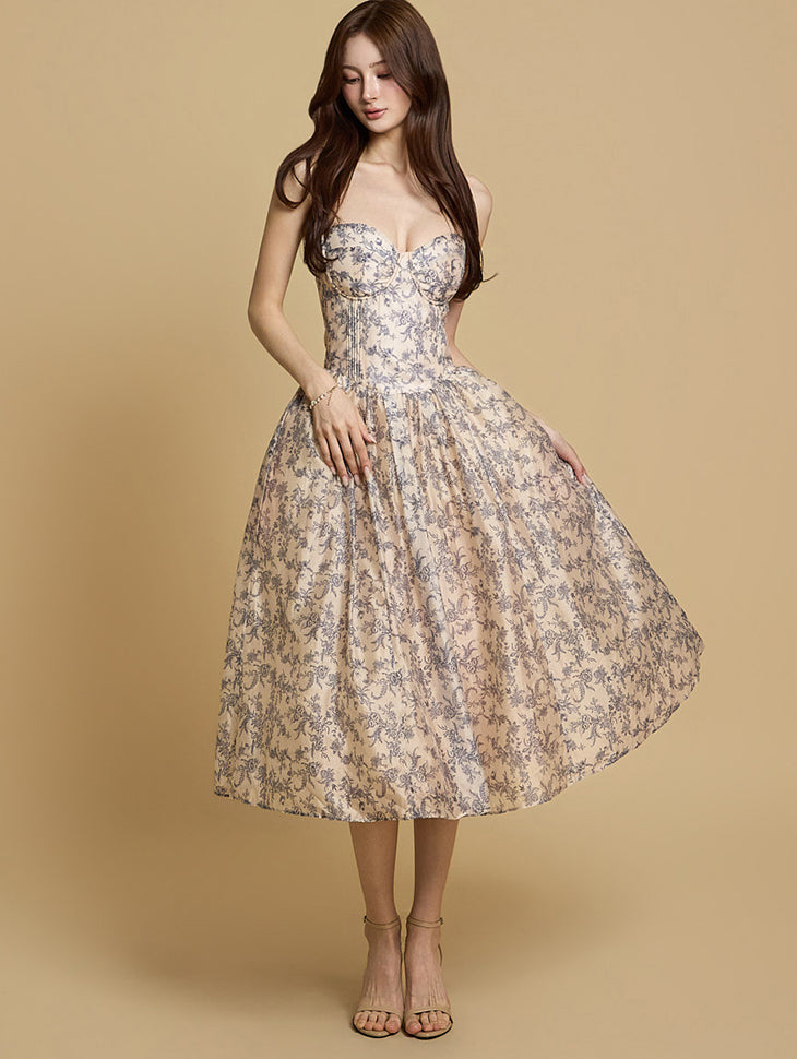 D5284 碎花连衣裙