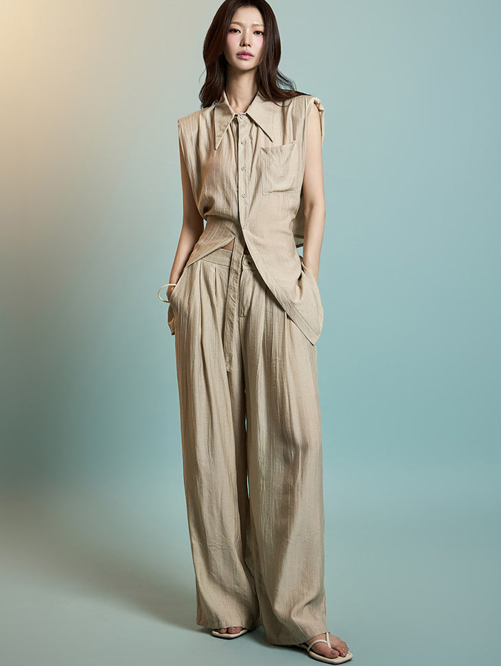 D5293 泡泡纱两件套