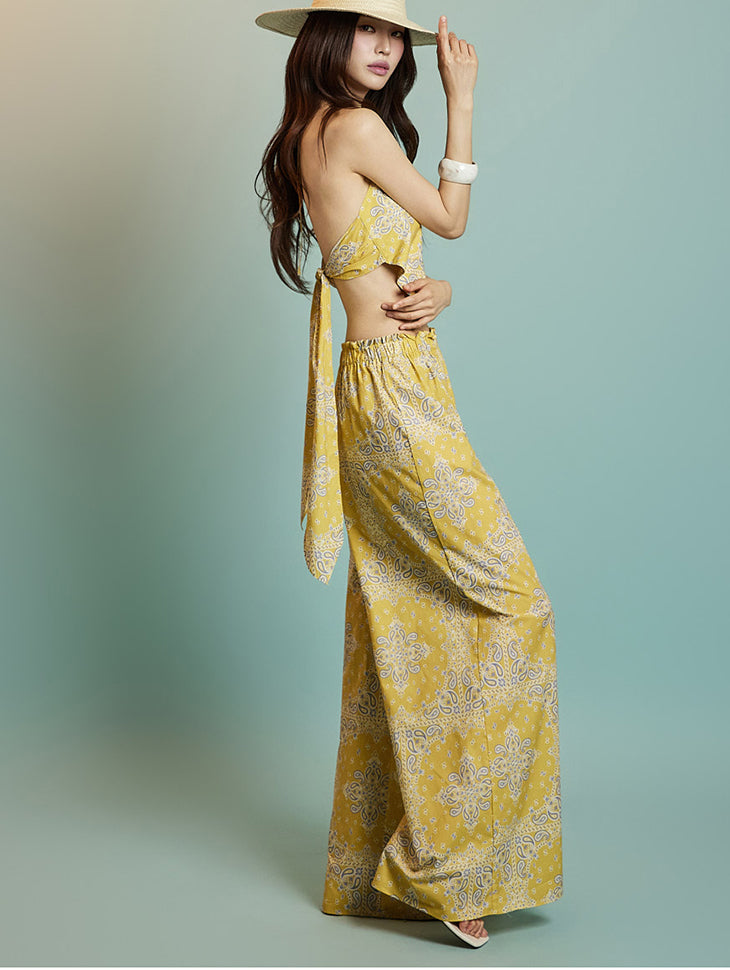 D5312 Paisley Pattern Two-Piece Set