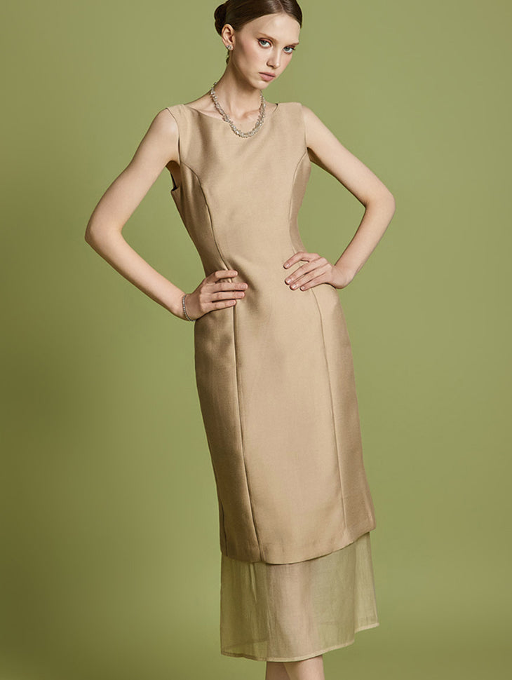 D5316 Chiffon Layered Dress