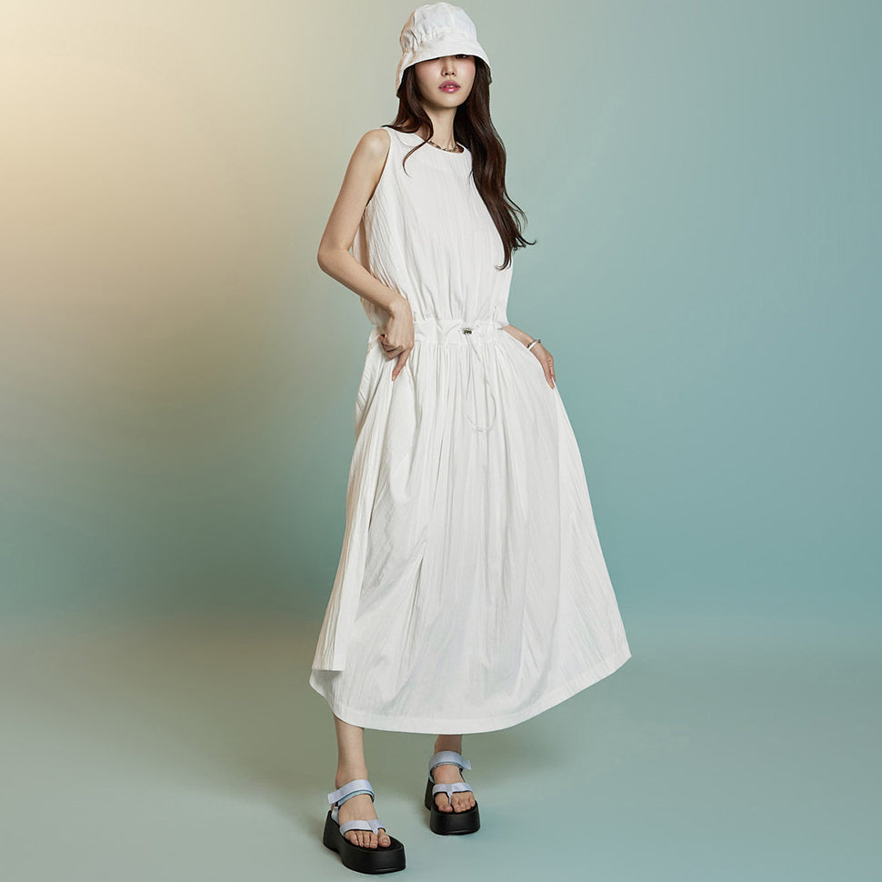 D5325 Eyelet Designed Dress