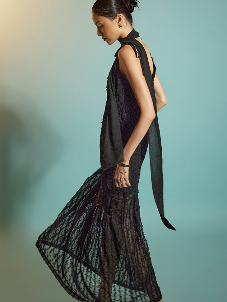 D5349 Sleeveless Dress with Strap