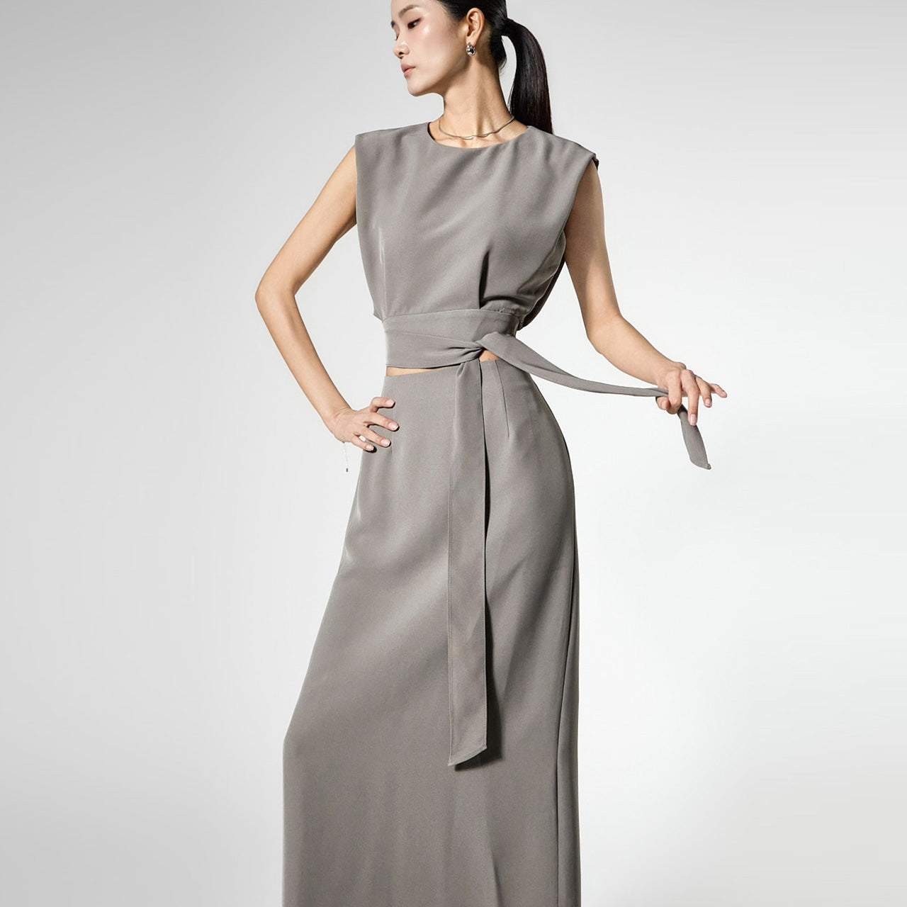 D5531 Strap Sleeveless Two-Piece
