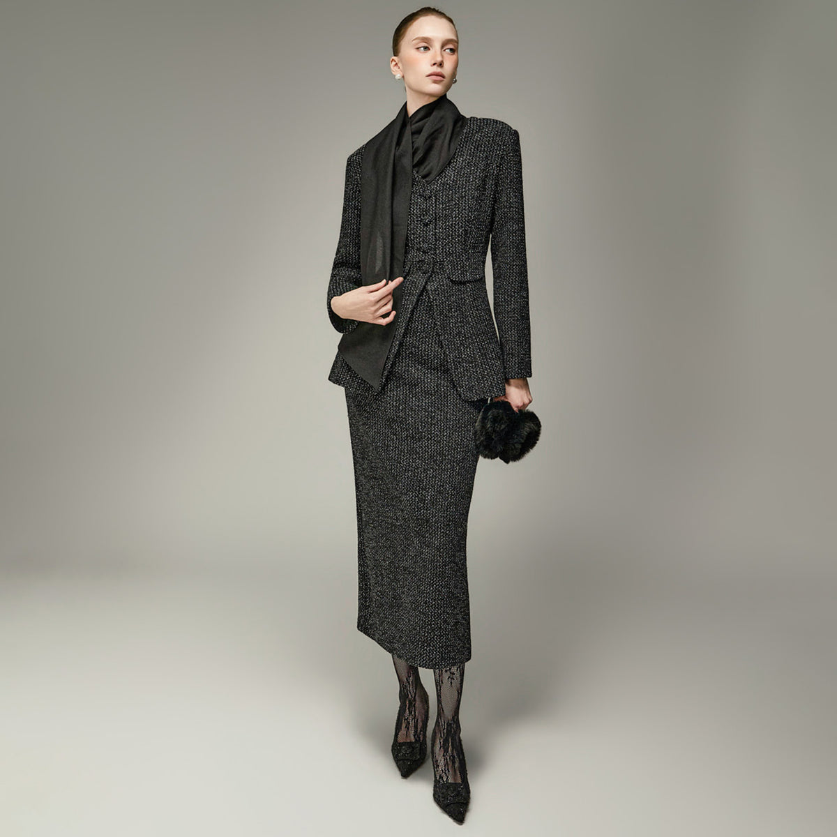 D5712 Scarf Wool Two-Piece Set