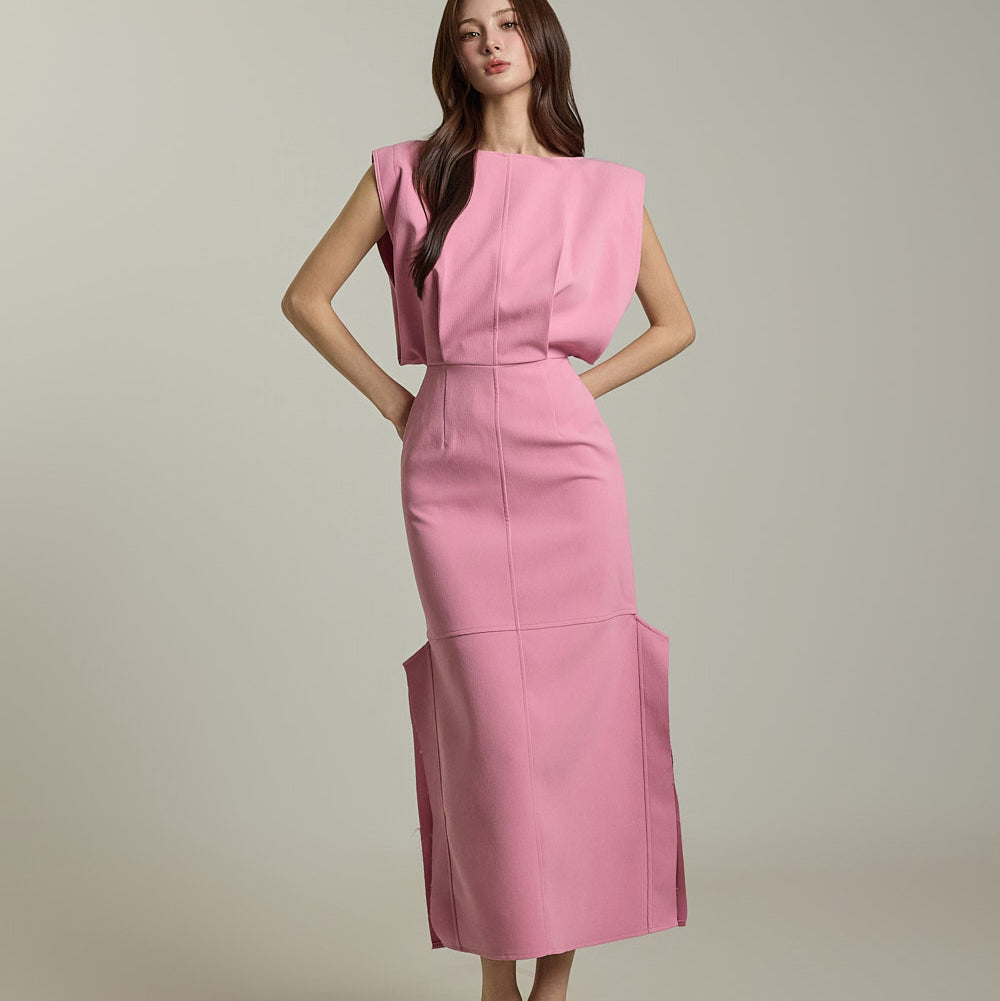 D9530 缝线连衣裙