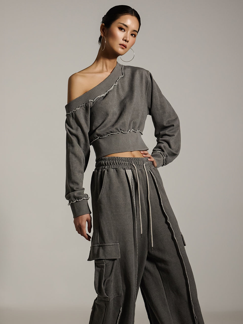 E3706 单肩运动衫