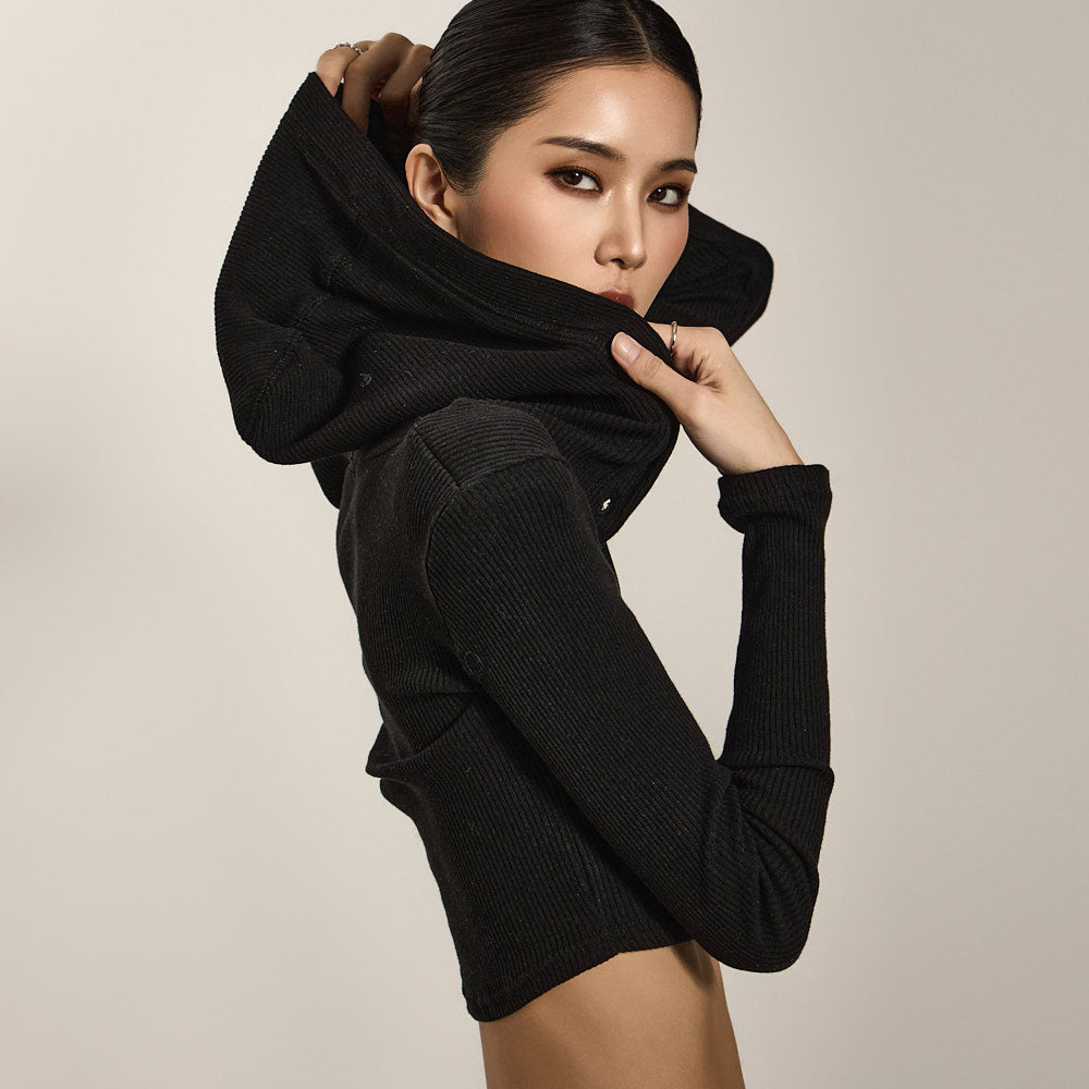 E3726 ボタンフードトップ