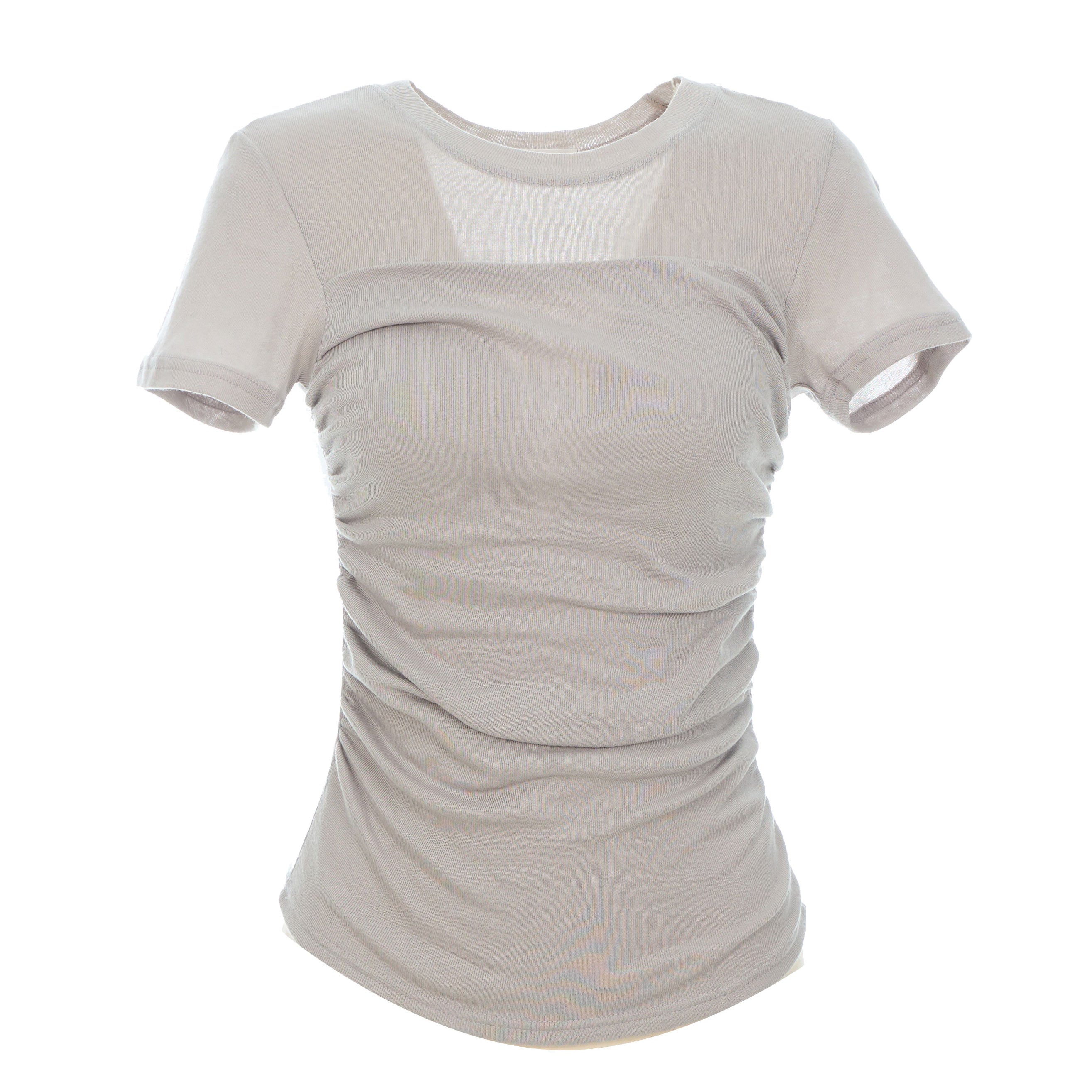 E3746 Shirring T-shirt