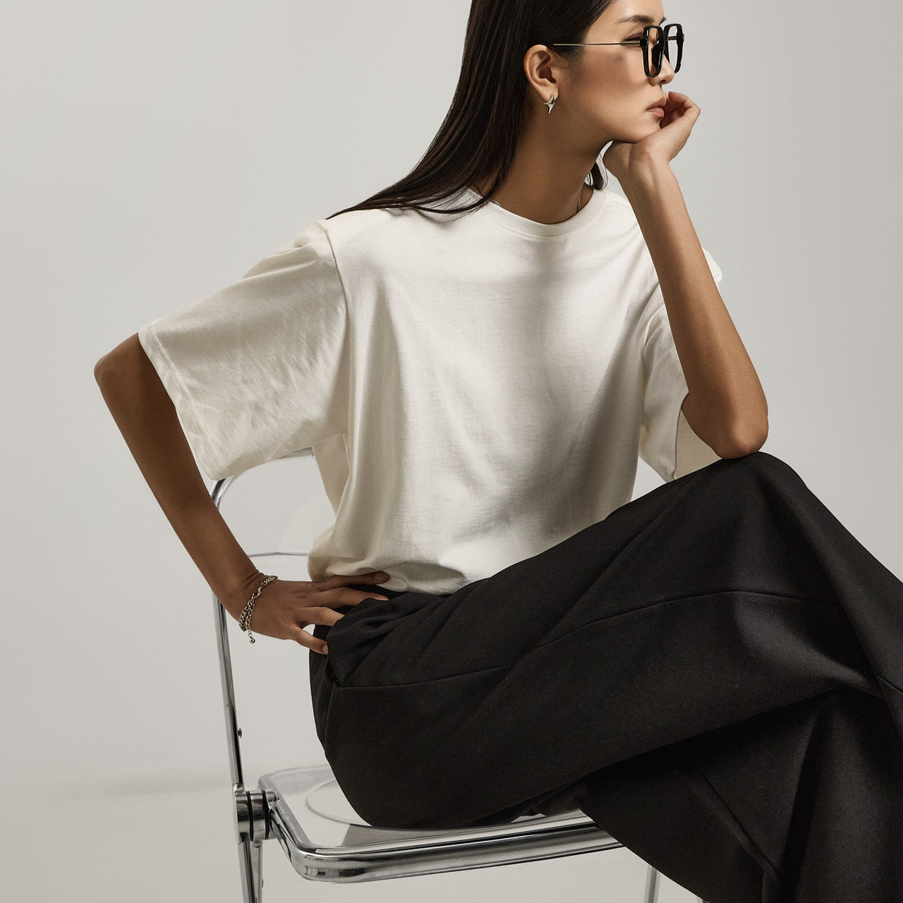 E3755 ショルダーパッド 半袖Tシャツ