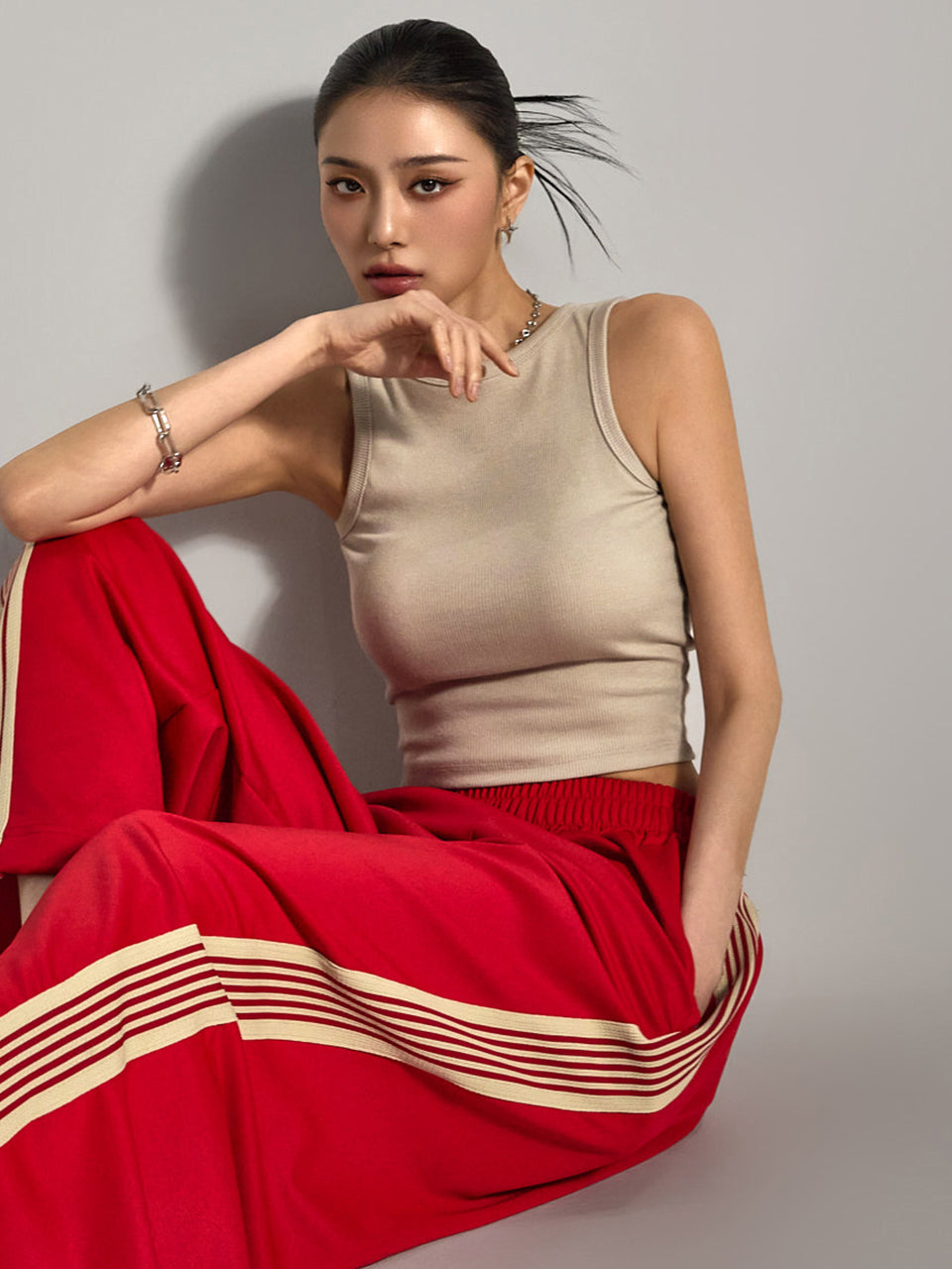 E3798 Inner Cap Sleeveless Top