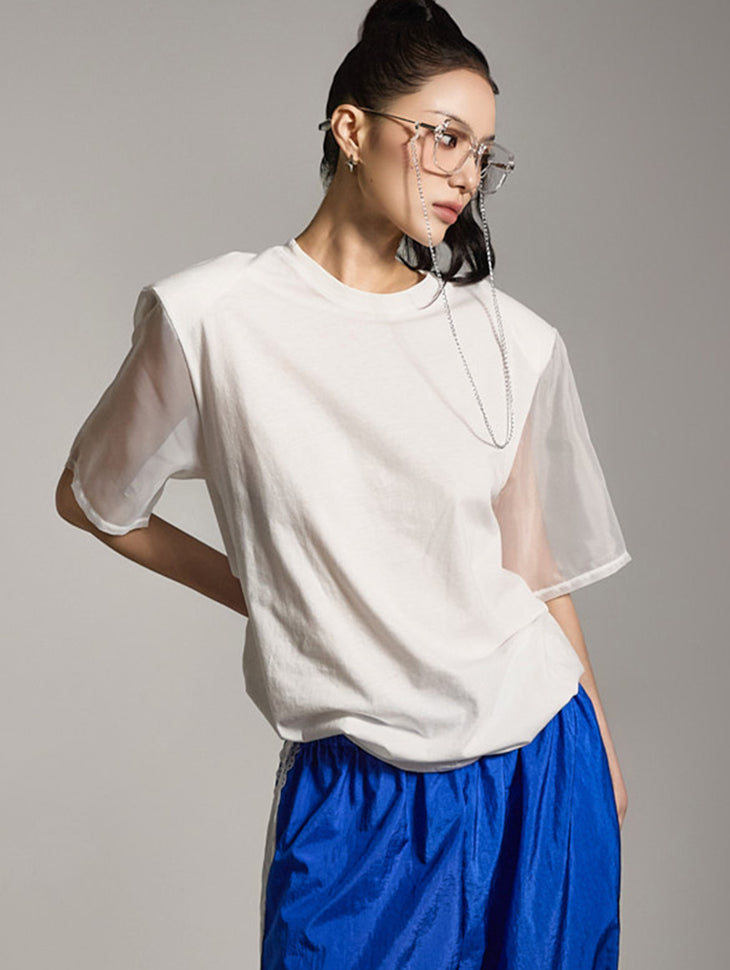 E3825 シアースリーブTシャツ