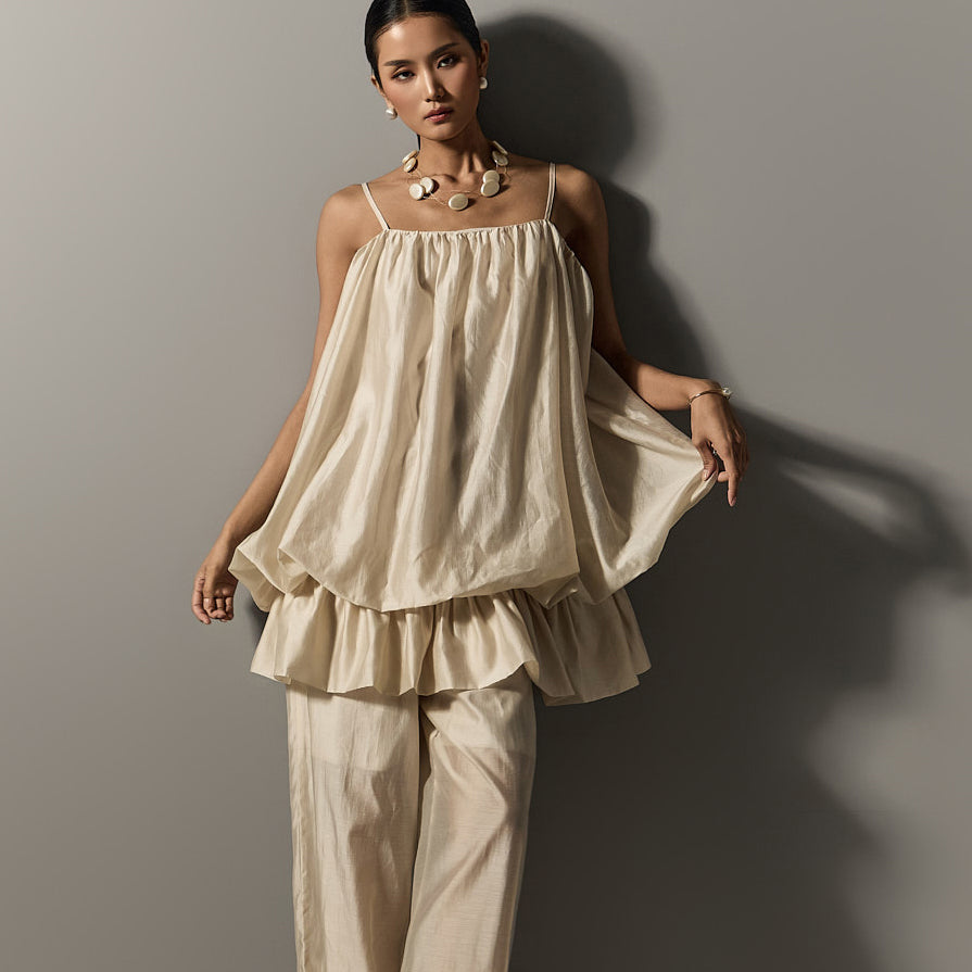 E3849 灯笼袖上衣