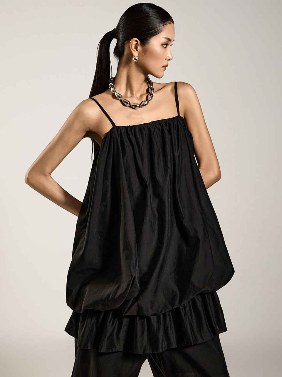 E3849 灯笼袖上衣