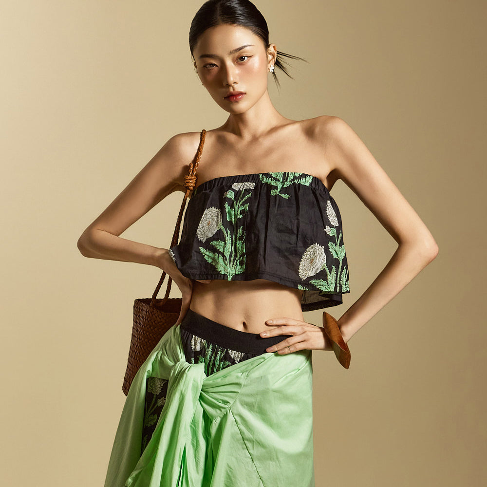 E3850 フローラルチューブトップ