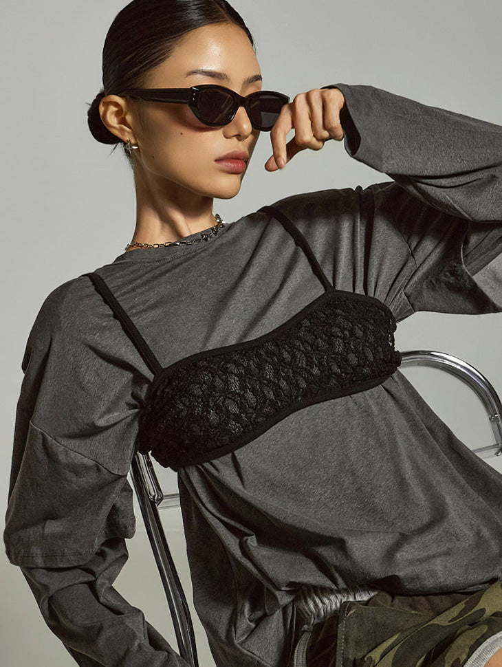 E3862 Lace Sleeveless Top