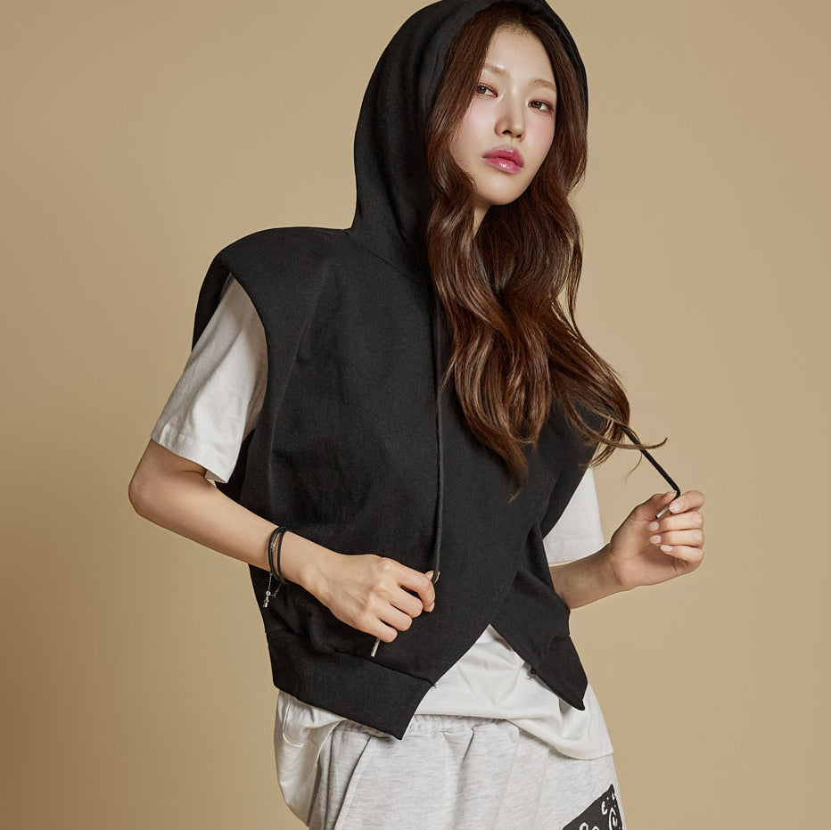 E3939 Hooded Vest Top