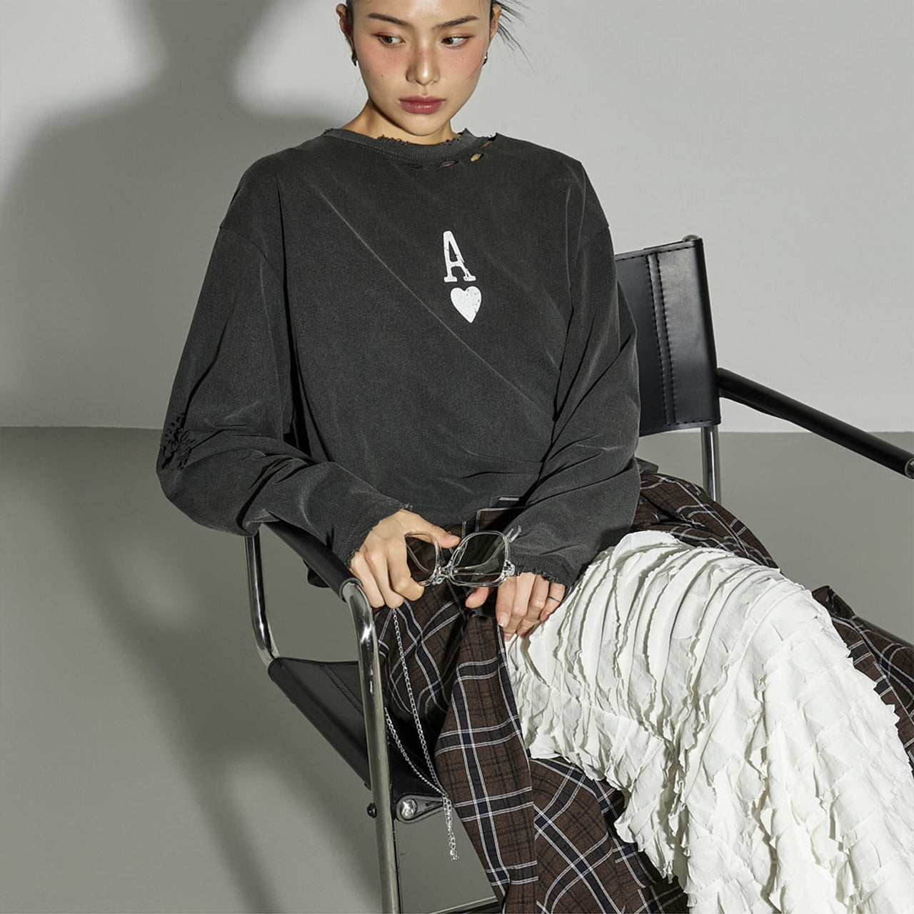 E4014 Vintage Printed Top