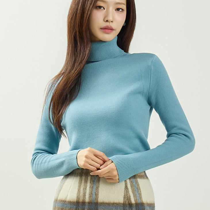 E4079 Turtleneck Fleece Top
