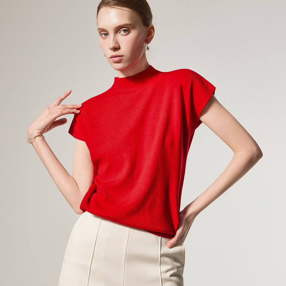 E4173 モックネックニット