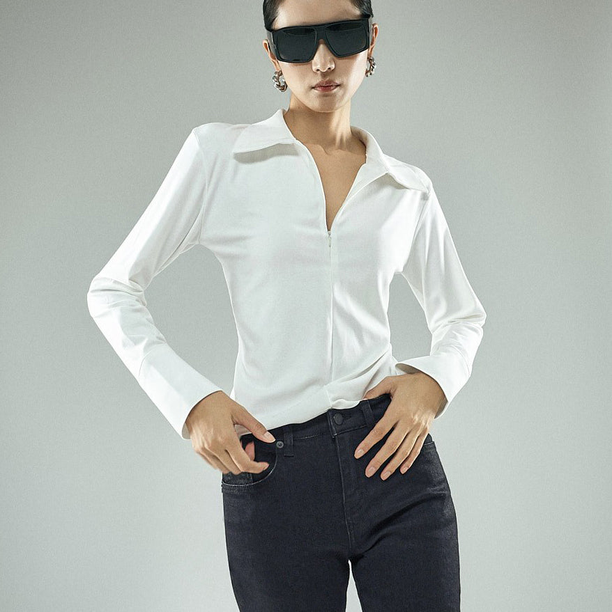E4390 Open Neck Slim Top