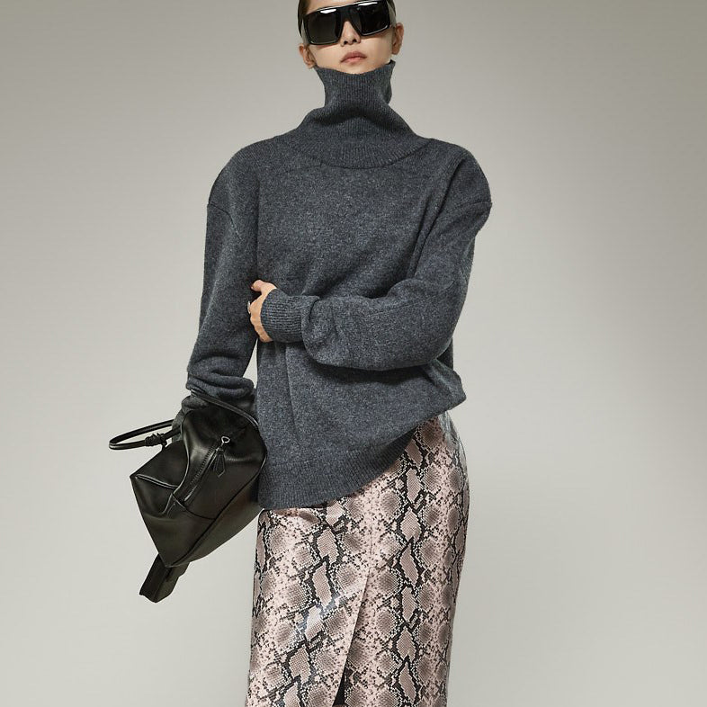 E4402 Wool Turtleneck Knit