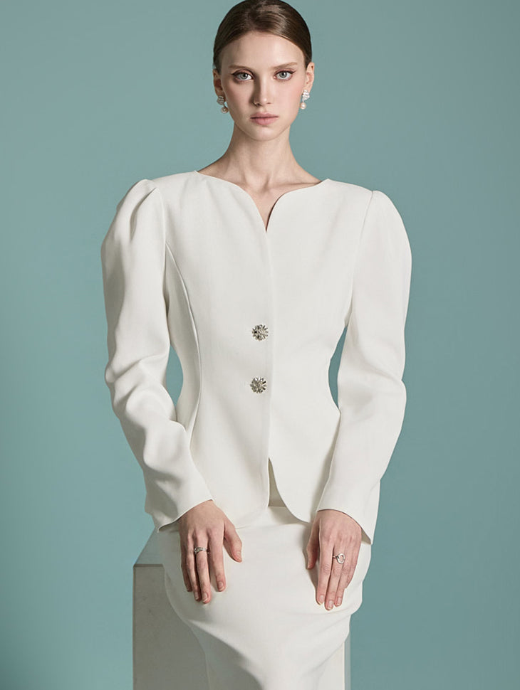 J2632 心形领夹克