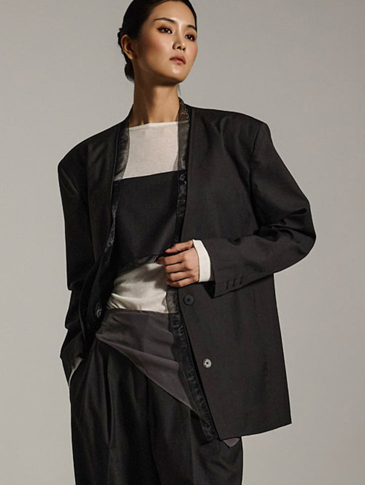 J2642 欧根纱夹克