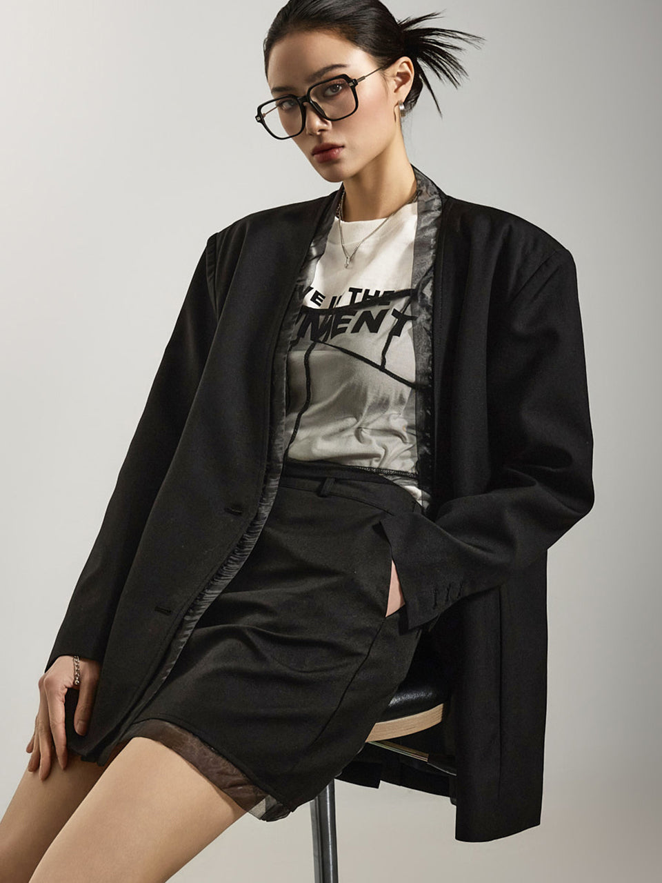 J2642 欧根纱夹克