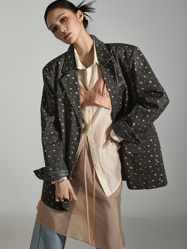 J2659 花朵图案夹克