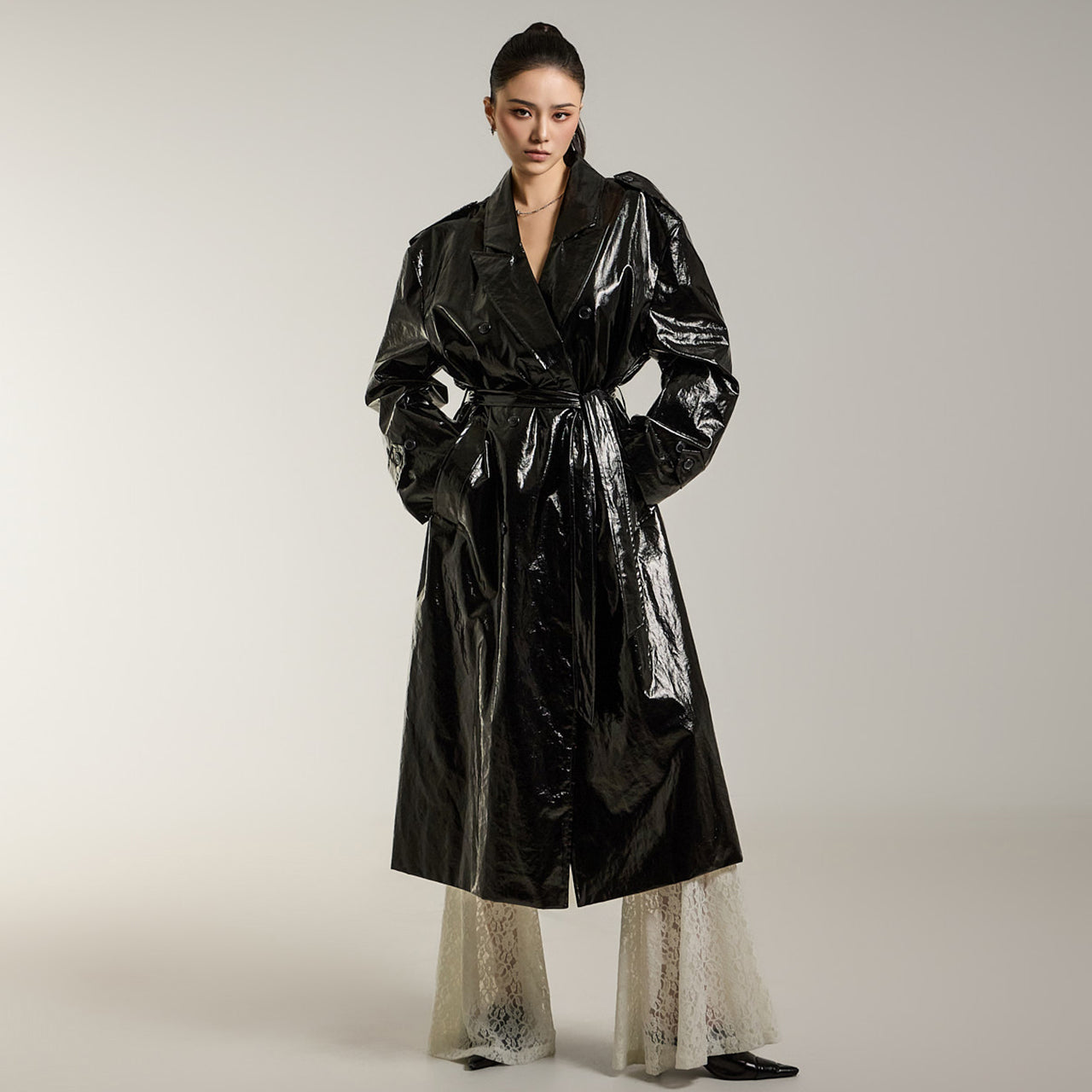 J2670 带腰带风衣