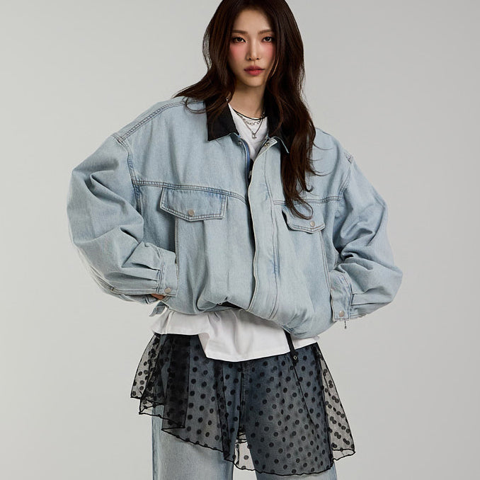 J2694 デニムブルゾンジャケット