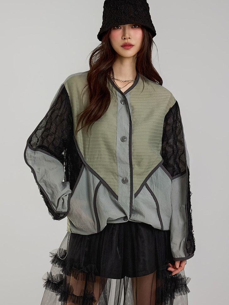 J2695 ストリングノーカラージャケット