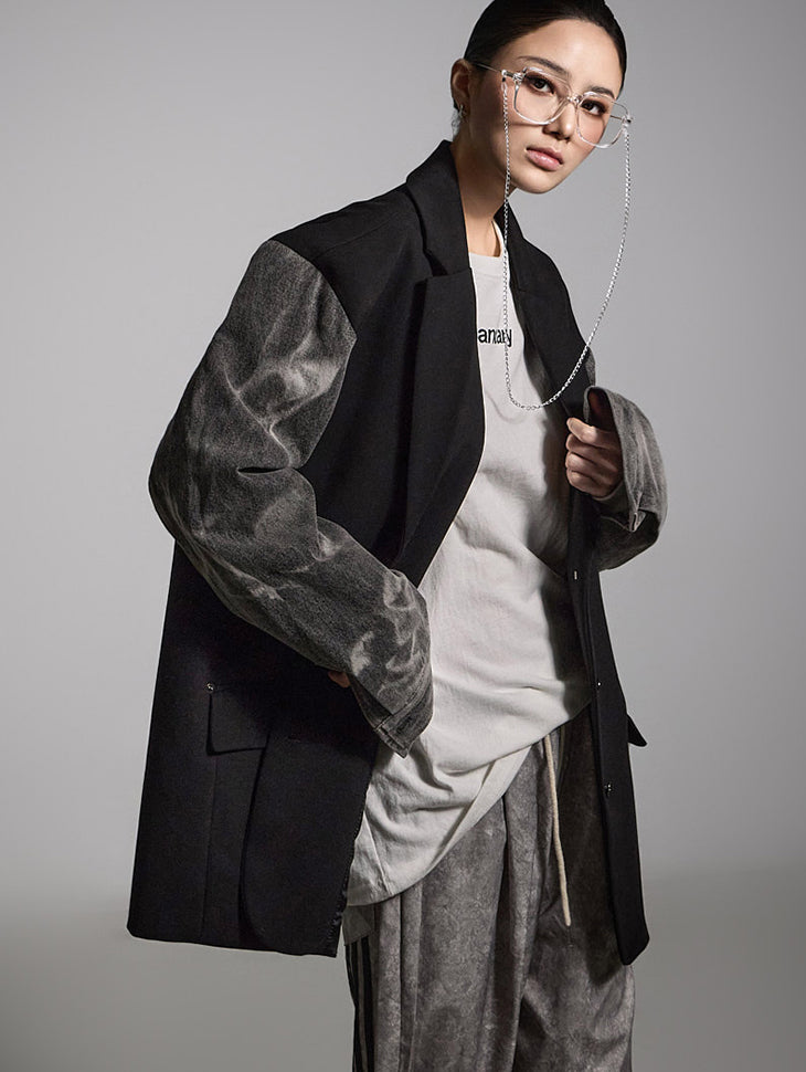 J2712 牛仔袖夹克