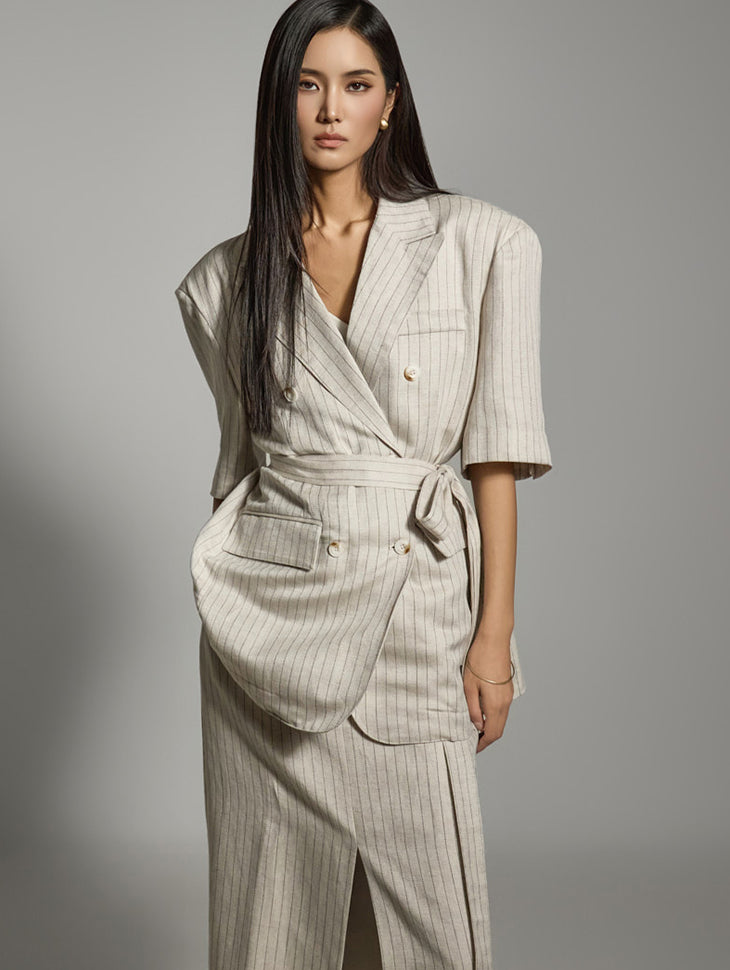 J2740 亚麻背带夹克