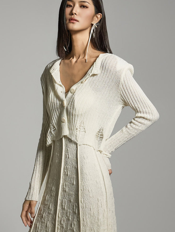 J2747 クロップドカーディガン