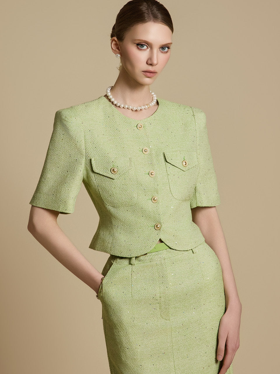 J2749 粗花呢夹克